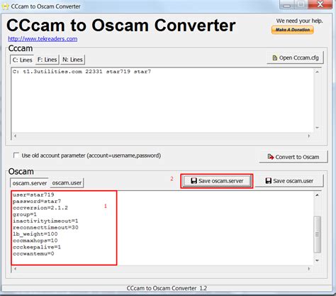 Convert C and N lines to ncam. . Cccam to oscam converter 12 download